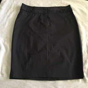 Have & Have Women's Knee Length Dark Grey Pencil Skirt Size M.
